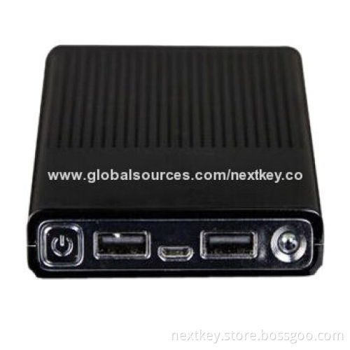 Wireless Manual 12,000mAh Portable Power Stations for iPhone with Dual-USB Port, 5V/2.1A Output